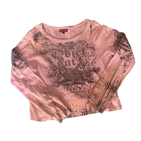 Nevada pink long sleeve T w/ diamond bling size xl - Picture 2 of 11